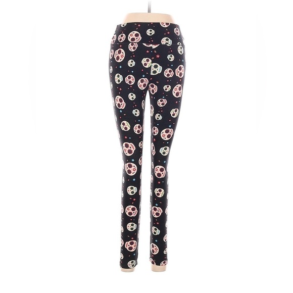 LuLaRoe Pants - Lularoe sugar skull leggings. Size OS